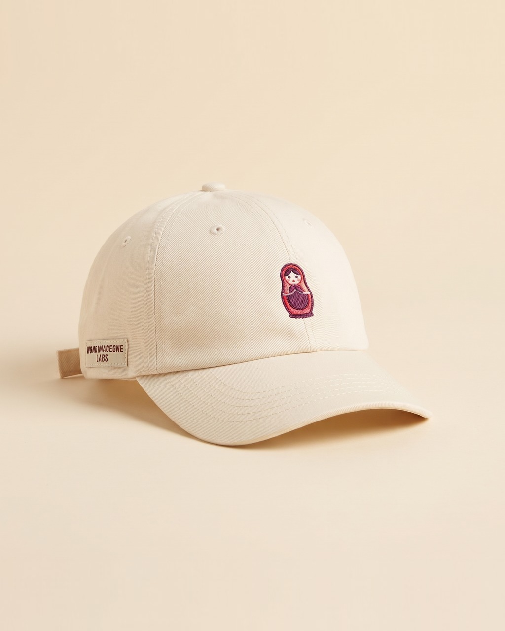 Matryoshka Twill Cap in Bone